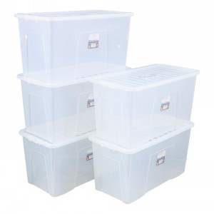 Wham Crystal Plastic Storage Box & Lid Size 19 110 Litre